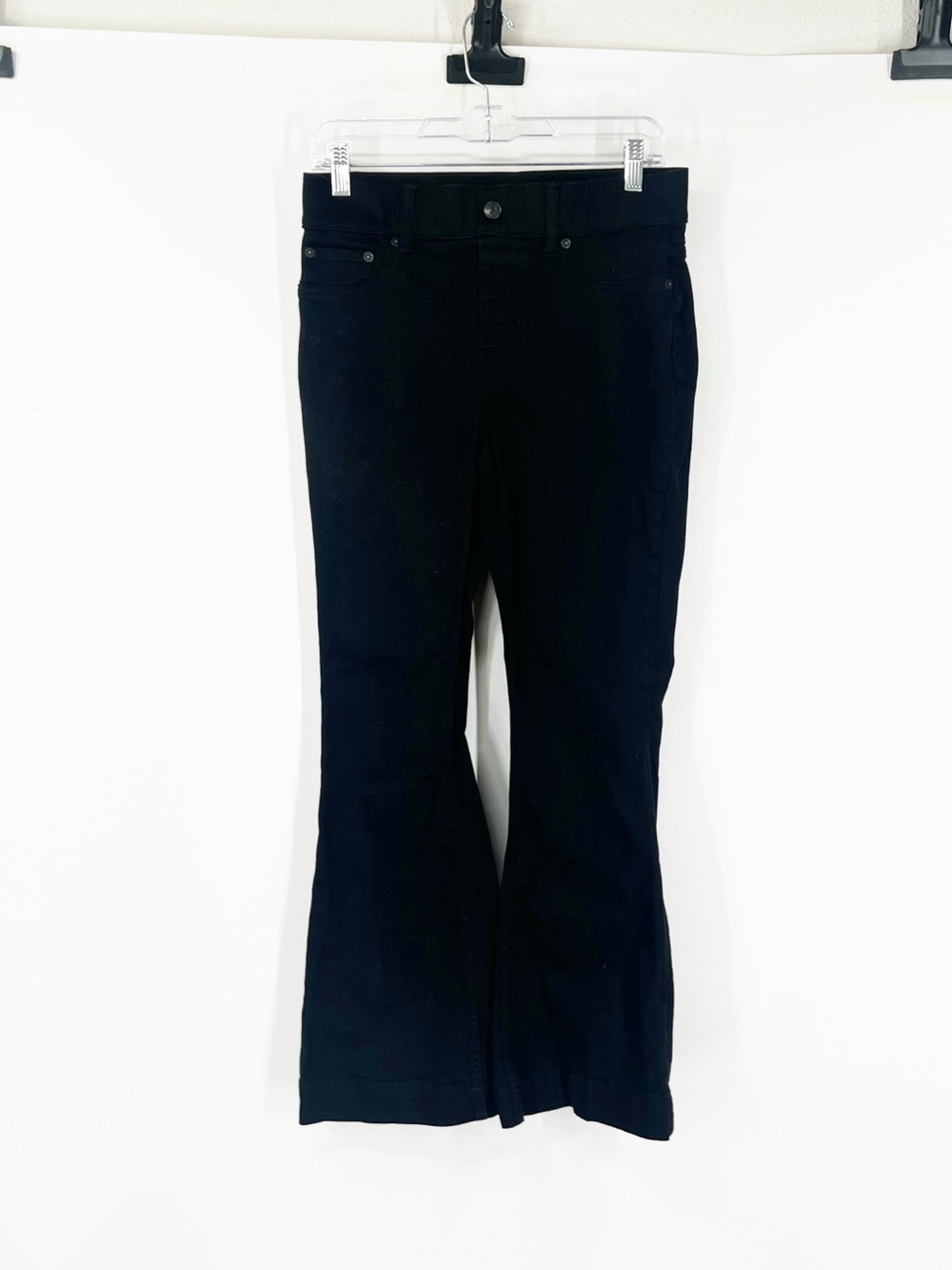 Spanx Pull-On Flare Jeans in Black
